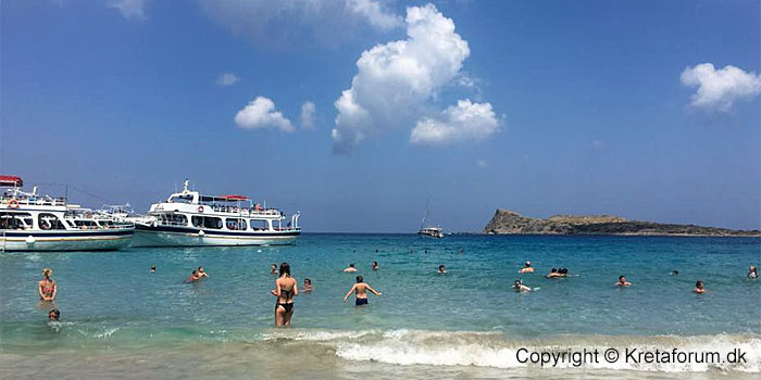 Kolokytha Beach ved Elounda på Kreta